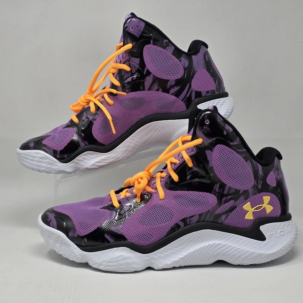 Under Armour Curry Spawn Flotro NM Men's Size 11 Basketball Shoes Purple/Black